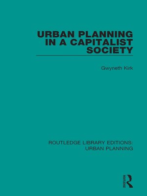 cover image of Urban Planning in a Capitalist Society